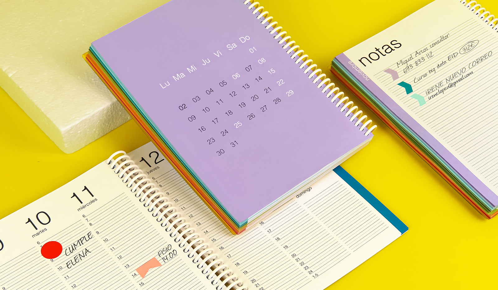 plantilla de agenda personalizable